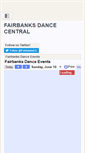 Mobile Screenshot of fairbanksdancecentral.com