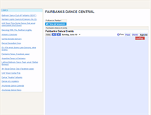 Tablet Screenshot of fairbanksdancecentral.com